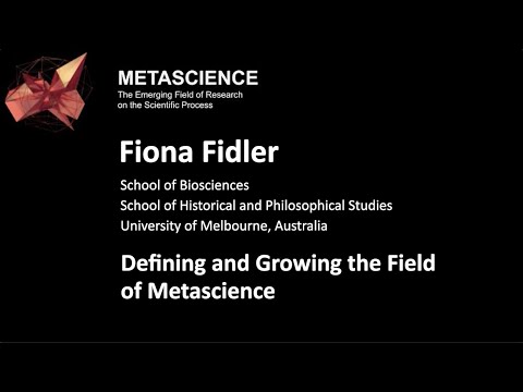 Defining and Growing the Field of Metascience | Metascience Forum 2020