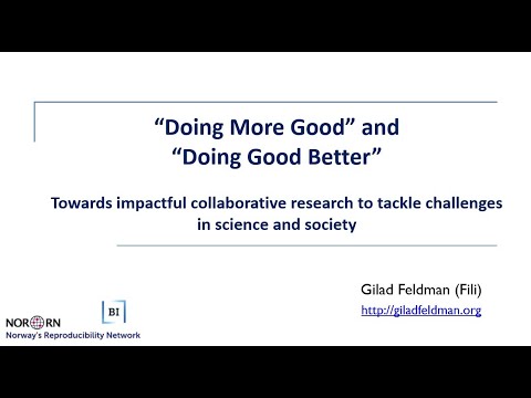 Towards impactful collaborative research &quot;Doing more good&quot; and &quot;Doing good better&quot; | BI Norwegian