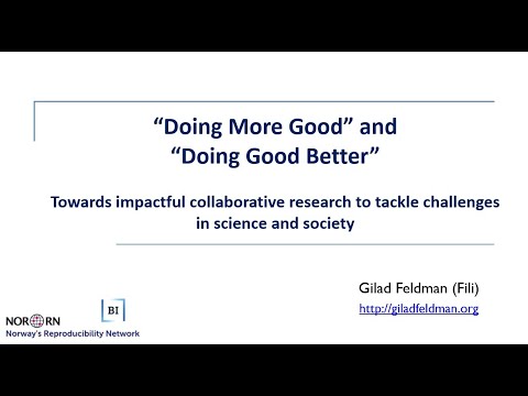 Towards impactful collaborative research &quot;Doing more good&quot; and &quot;Doing good better&quot; | BI Norwegian