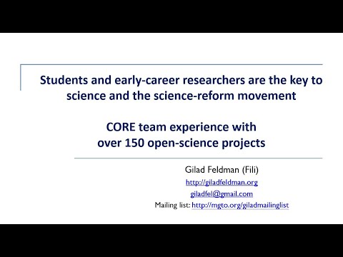 CORE team experience with over 150 open-science projects | Exeter ReproducibiliTea