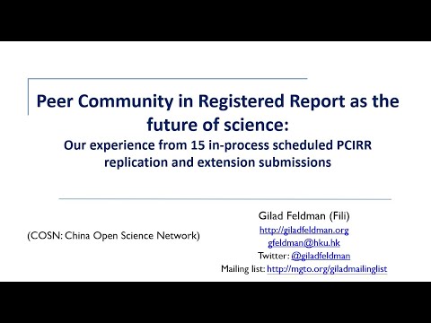 Peer Community in Registered Report is the future of science: Our experience from 15 submissions