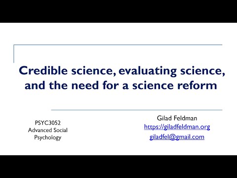 Science credibility reform: Assessing and improving research and science | ASP 2025 Week 3